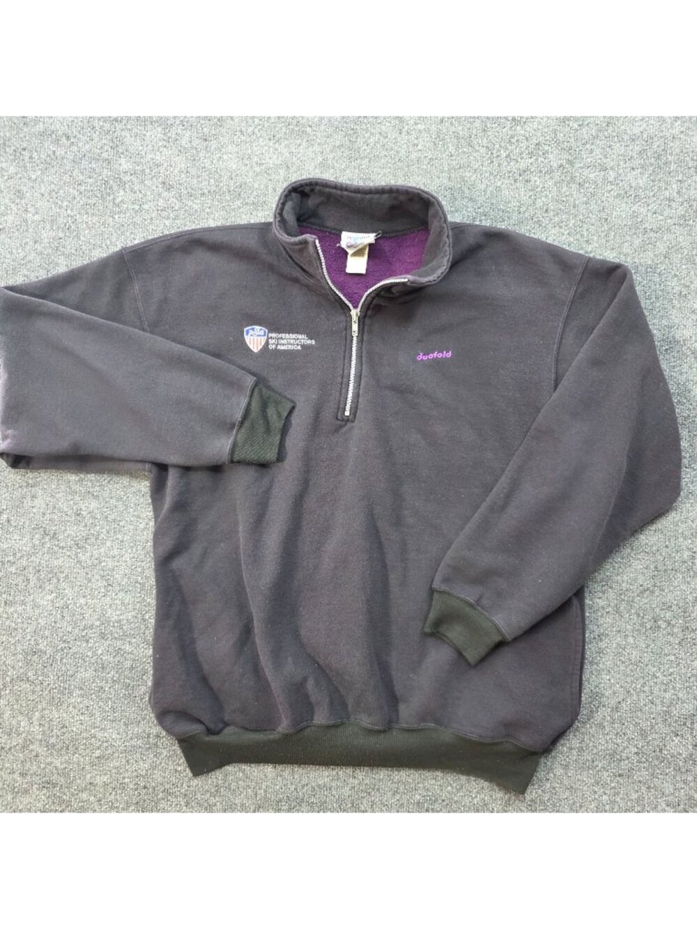 Vintage Duofold PSIA Ski Fleece Pullover XL USA Coolmax Quarter Zip Gorpcore